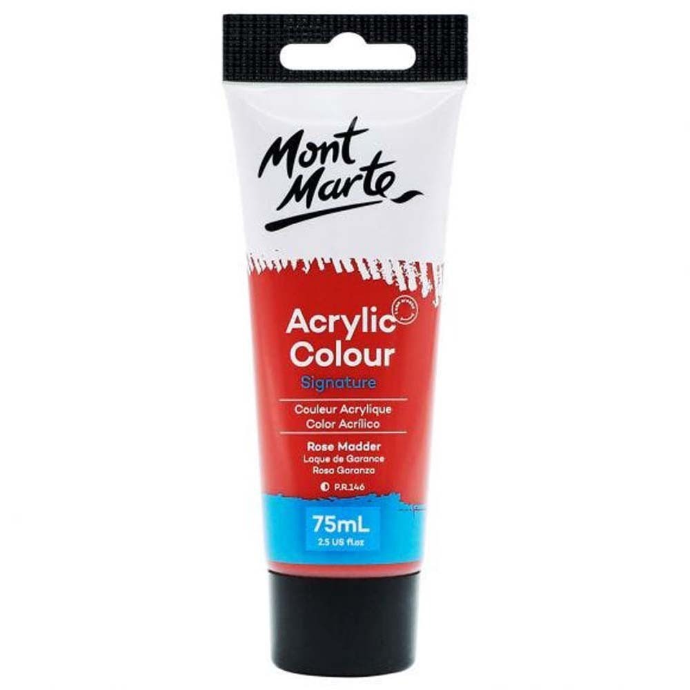 MM Acrylic Colour Paint 75ML - Rose Madder
