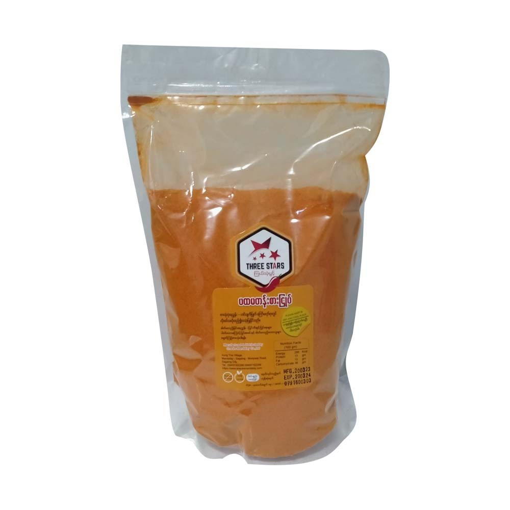 Three Stars Natural Chili Fine Powder 800 G