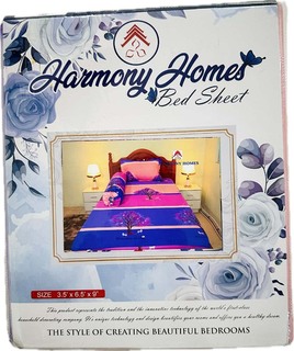 Harmoy Homes Bed Sheet Single BS06 (HH Single-102)