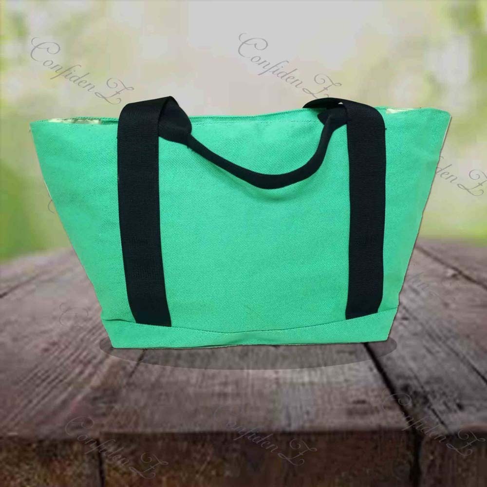 Confidenz Greenish Blue Stylish Tote Bag 11