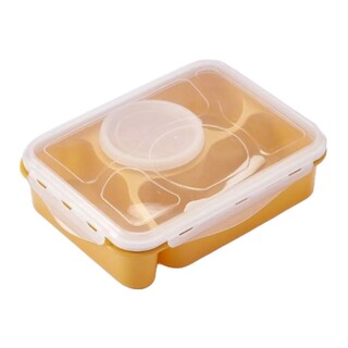 Food Container Lunch Box 4 Comparment Blue