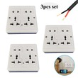 Jaramy Universal 4 Ways Multi 16A Socket - 3PCS Set