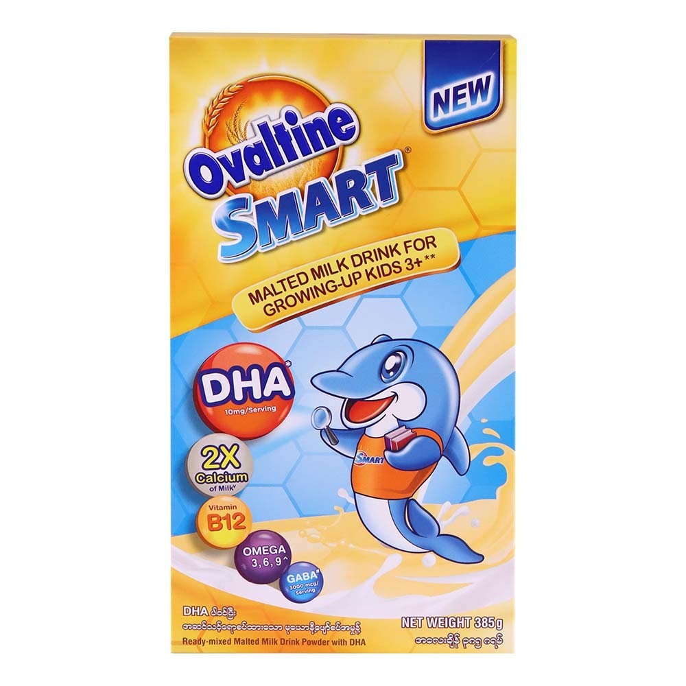 Ovaltine Smart 3In1 Malted Milk With Dha 385G (Box)