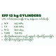 EFF Cylinda Green 12KG (12"23")