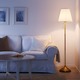 Ikea Arstid Floor Lamp, Brass/White