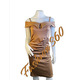 F047 Women Elegant Dress (Nude)