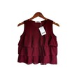 Kudos Floral Chiffon Woman Blouse Ruby Pink B-002 Large