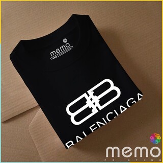 memo ygn Balenciaga unisex Printing T-shirt DTF Quality sticker Printing-Black (Large)