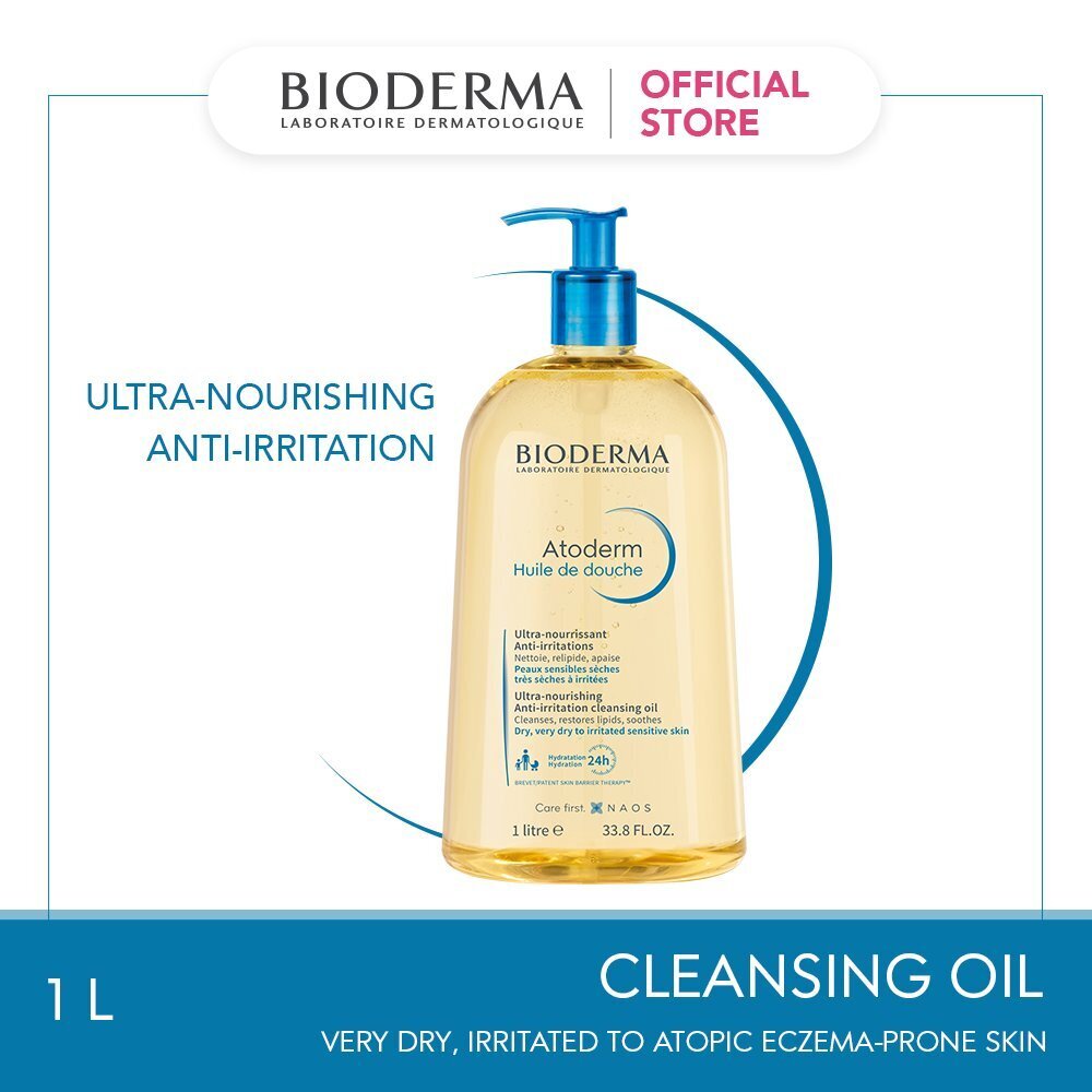 Bioderma Atoderm Ultra-Nourishing Cleansing Shower Oil 1L