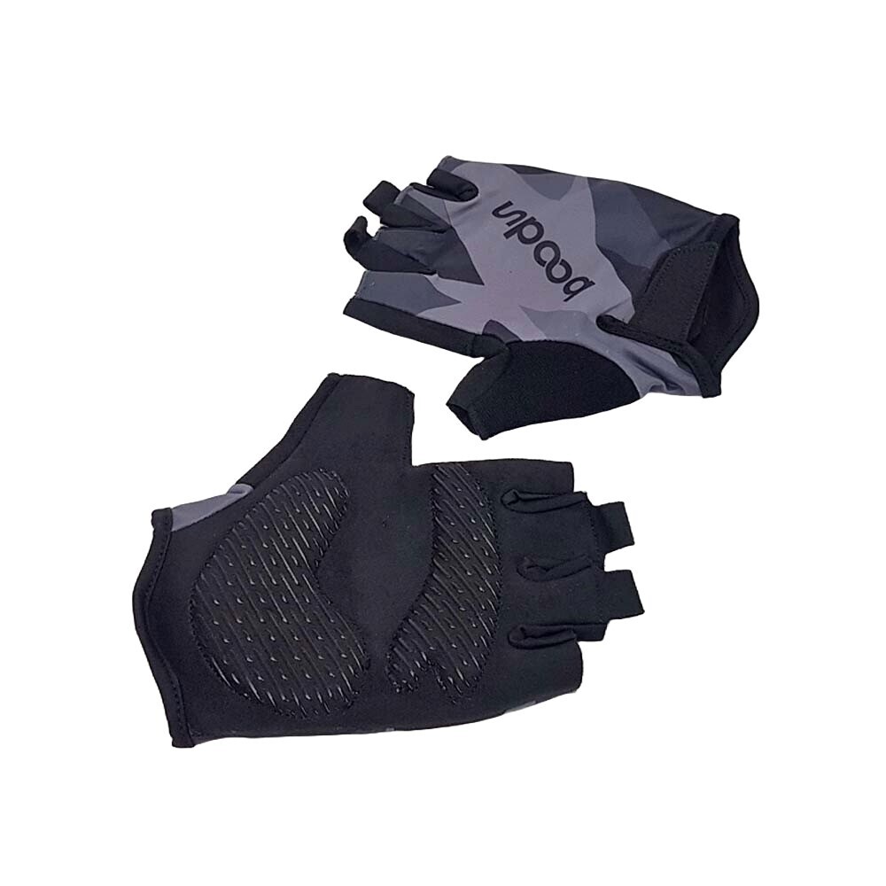 Burtono Fingerless Gel Cycling Gloves FIT-BT-GH2C-Black-Medium