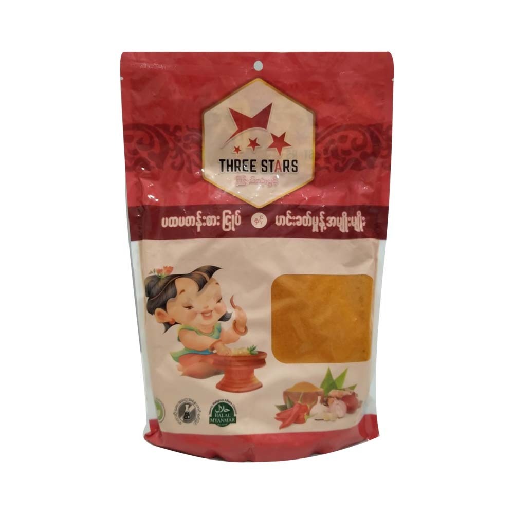 Three Stars Natural Chili Fine Powder 1 KG