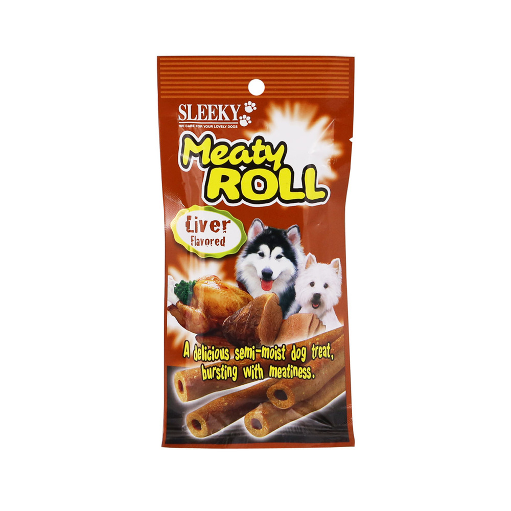 Sleeky Dog Food Meaty Roll Liver 50G