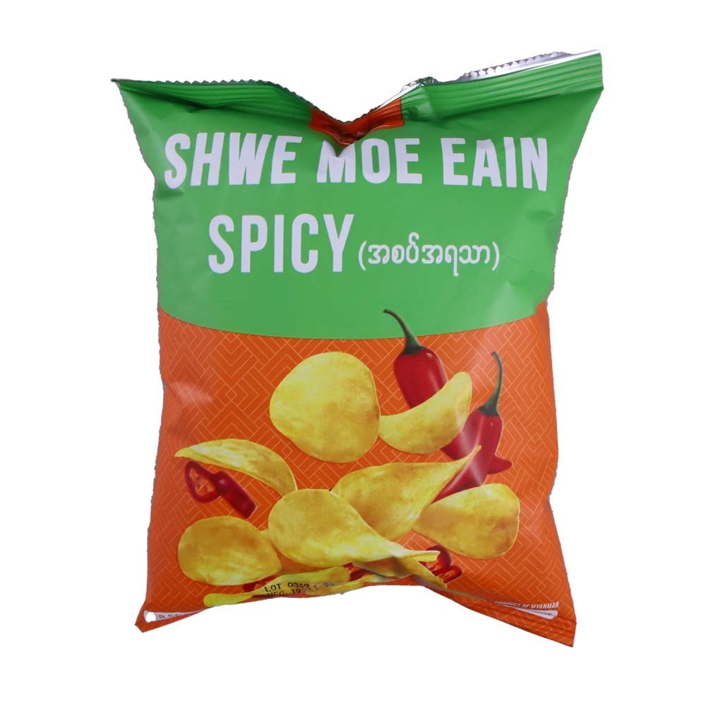 Shwe Moe Eain Fried Potato Spicy 50G (Plain)