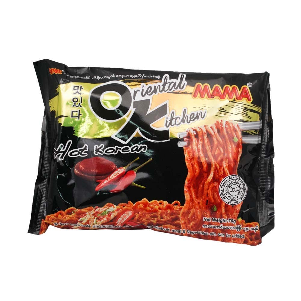 Mama Instant Noodle Oriental Kitchen Hot Korean 70G