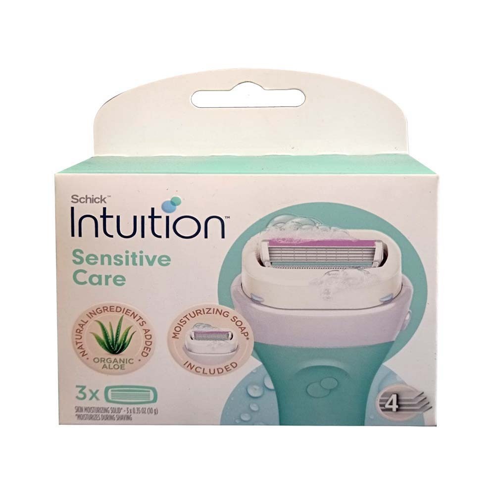 Schick Intuition Sensitive Care Razor Blade 3 Cartridges (4 Blades)