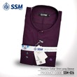 Madarin Collar Shirt Long Sleeve SSM-O-M-L-026 (Midnight Purple) Extra Large