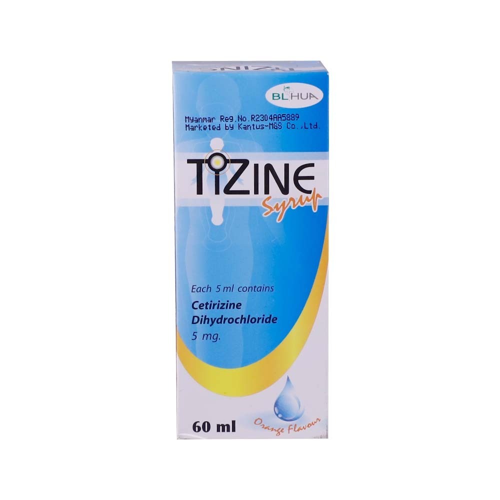 Tizine Cetirizine 5MG Syrup 60ML