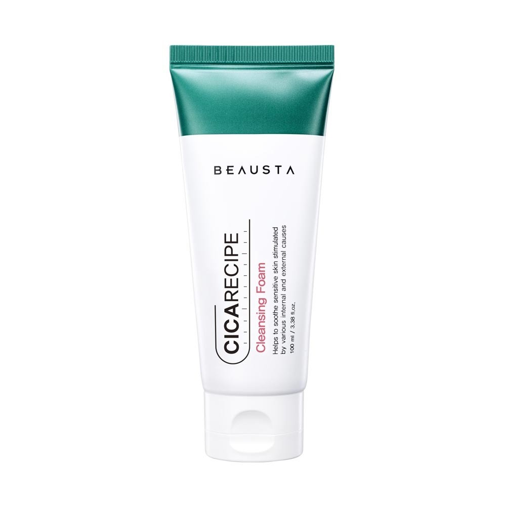 Beausta CICA Cleansing Foam 100ml  Green  BS0022