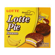 Lotte Pie Banana 12 Pieces 336 Grams