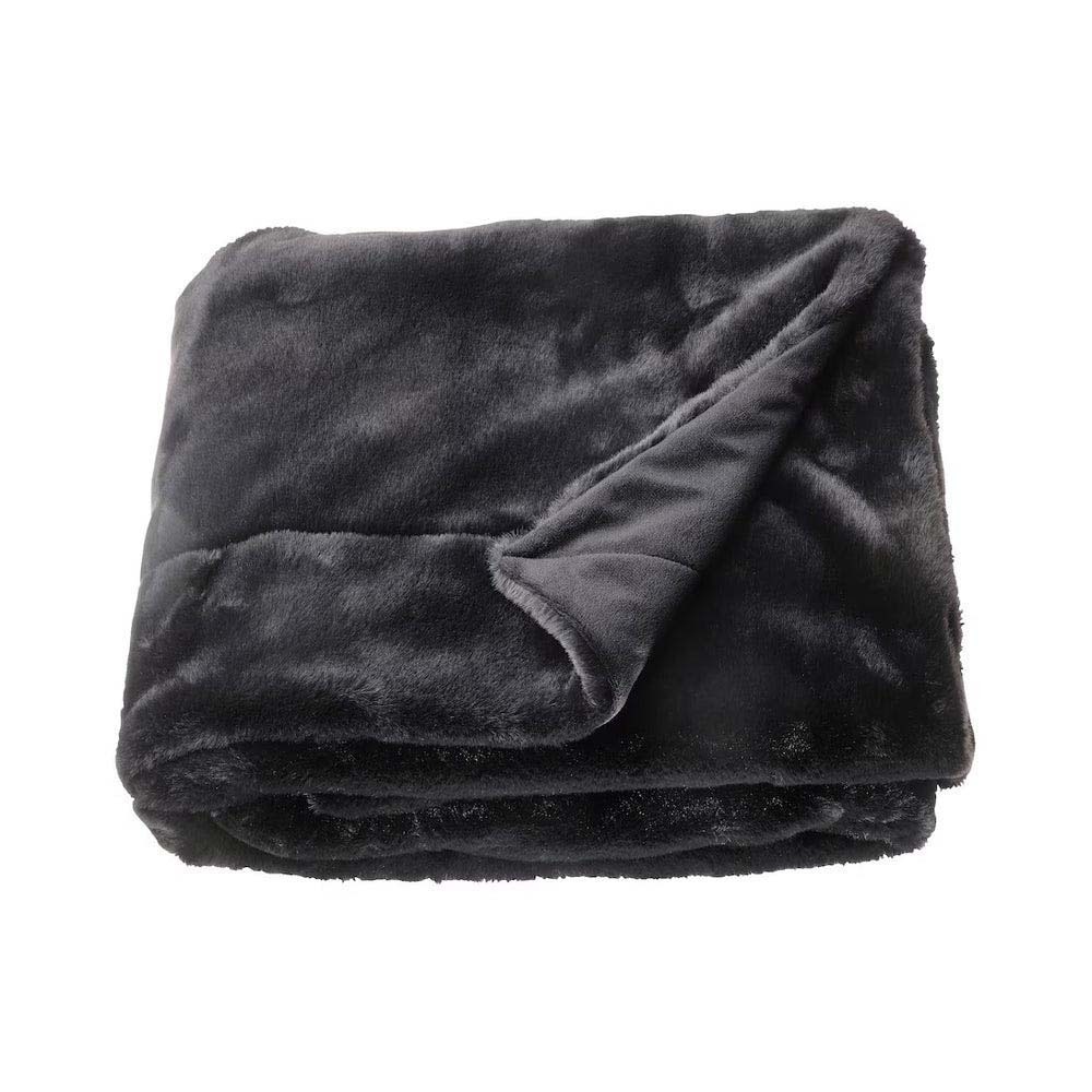 Ikea Obegränsad Throw, Black, 120x160 CM505.264.77