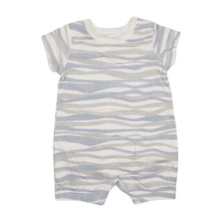 Te Te & Ta Ta Boy Romper Short Sleeves White 0-3 Months (1PCS) KRPB-S101