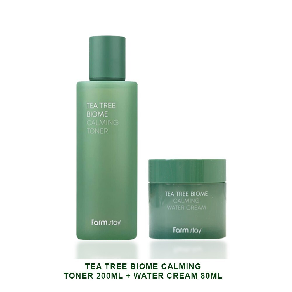 Tea Tree Biome Calming  Toner 200Ml + Water Cream 80Ml