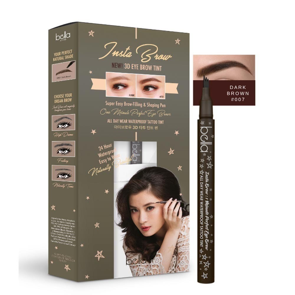 Bella Insta Brow 3D Eyebrow Tint (007 Dark Brown)