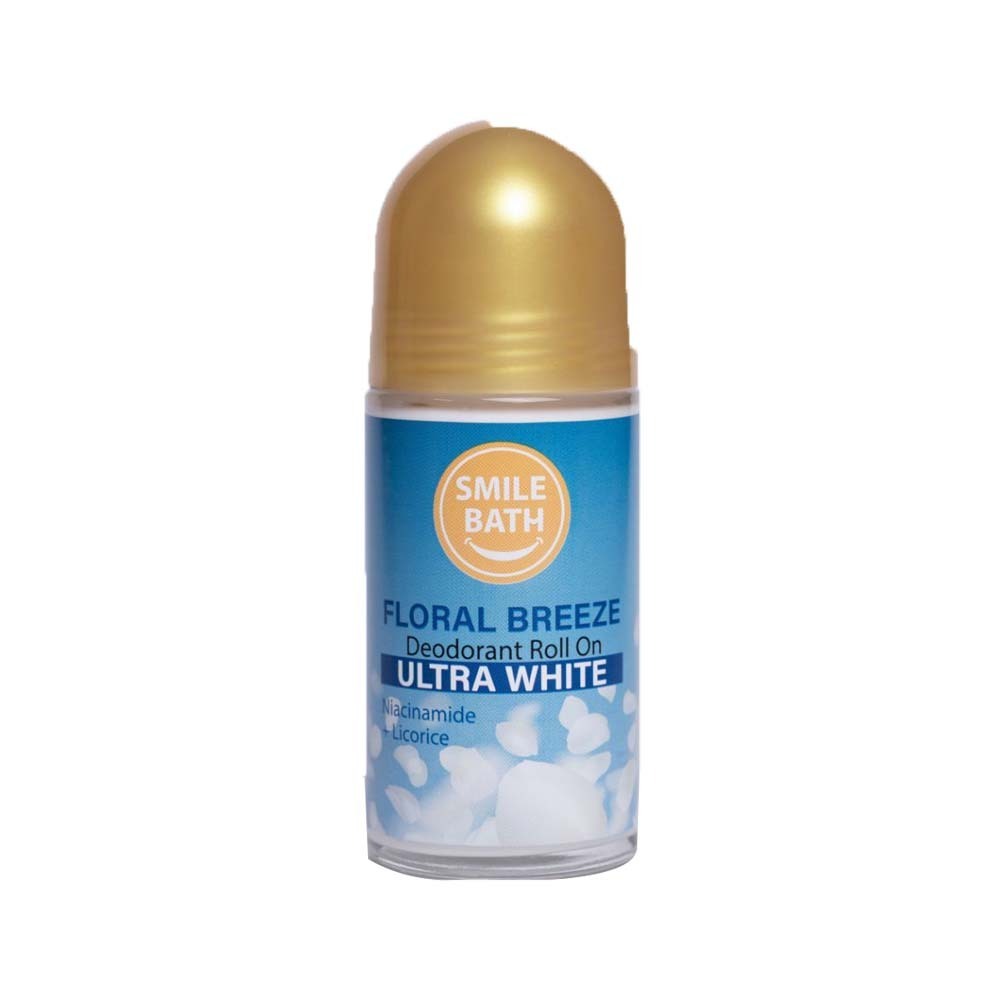 Smile Bath Deodorant Roll-On (Floral Breeze Ultra White) 50ML