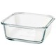 Ikea Ikea 365+ Food Container, Square/Glass, 600 Ml 803.592.07