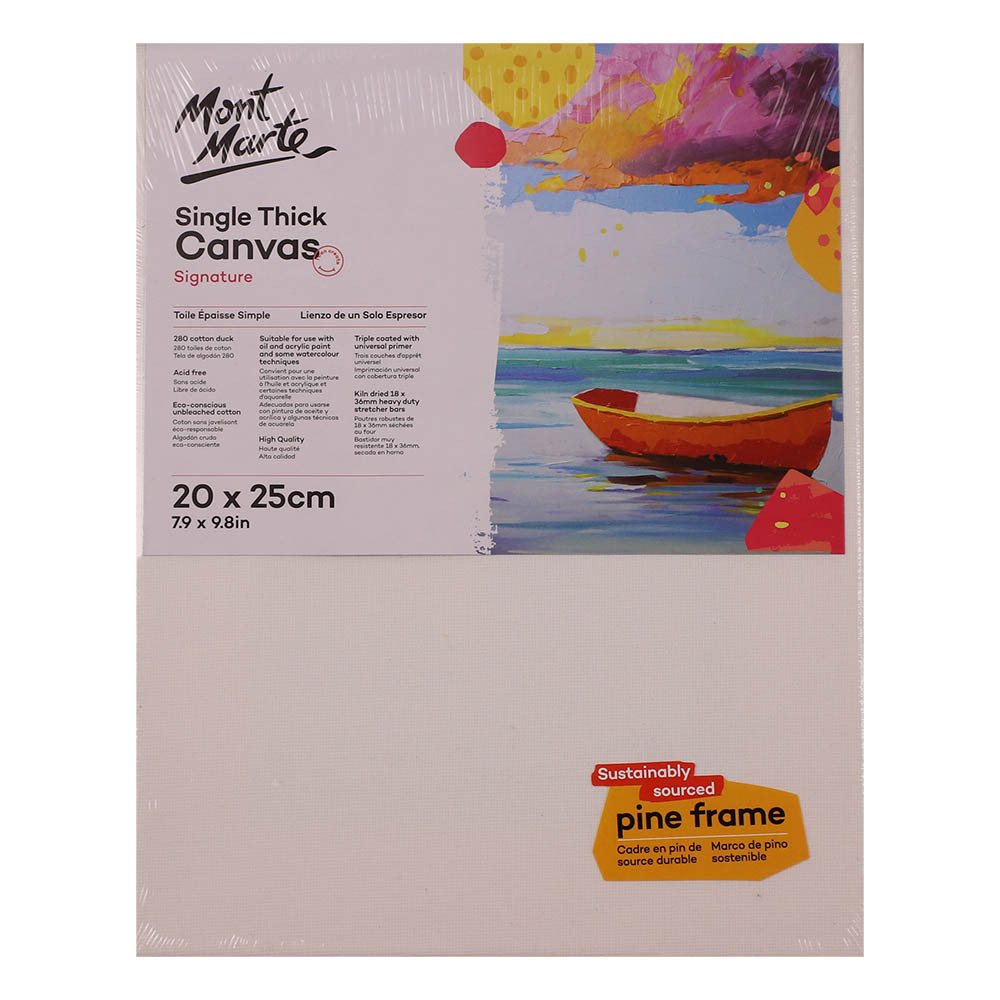 Mont Marte Single Thickcanvas 20X25CM CSST2025-V05