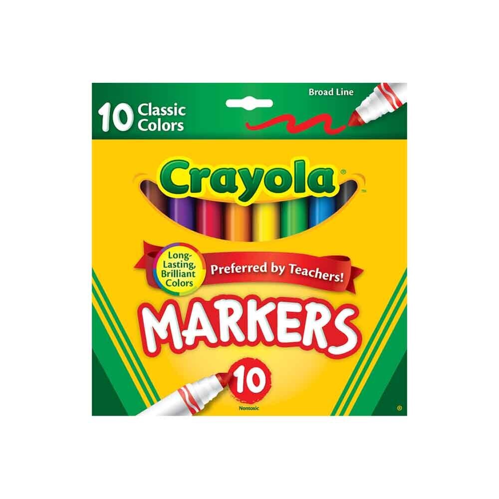 Crayola Board Line Classic Markers 10PCS NO.58-7722