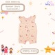 Te Te & Ta Ta Girl Romper Short Sleeves Pink 3-6 Months (1Pcs) KRPG-S101