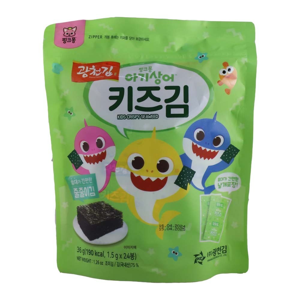 Kwang Cheon Kim Kids Seaweed Crispy 36G