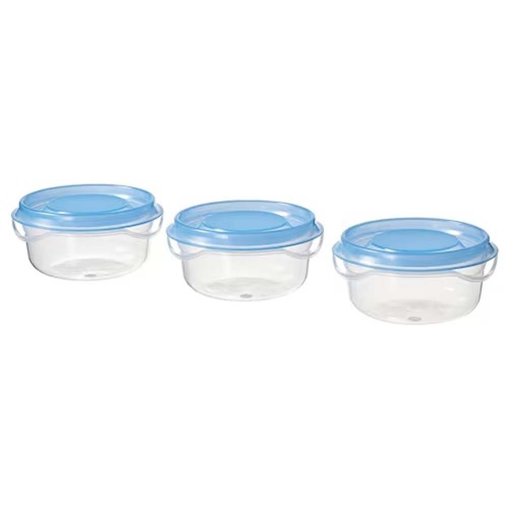 Ikea Pruta Food Container, Transparent/Blue, 70 Ml 304.449.44