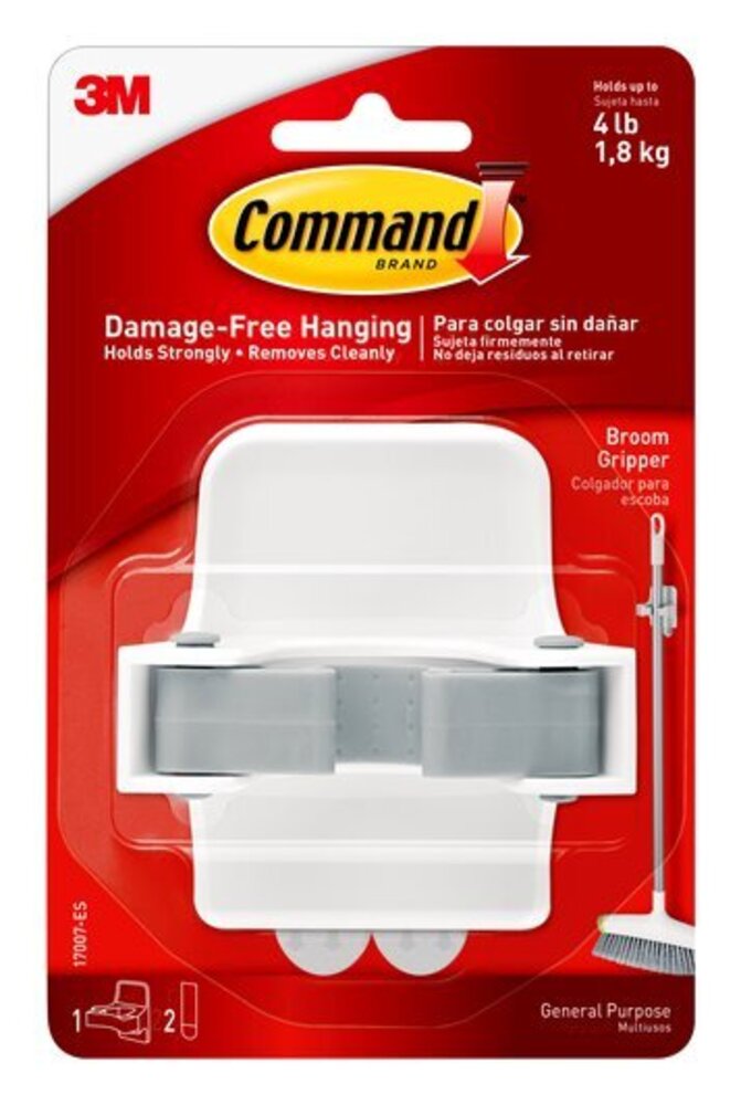 3M Command Damage Free Hanging Broom Gripper 17007-Es