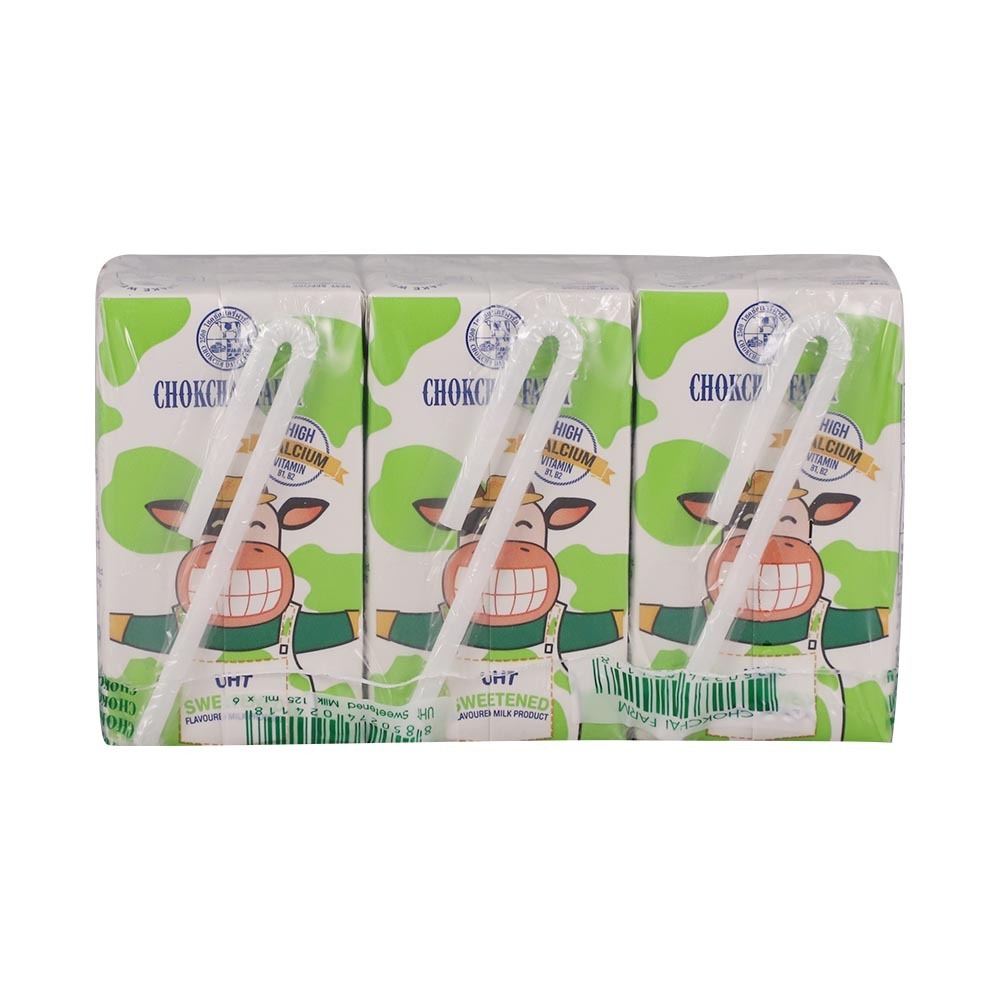 Chokchai Farm UHT Sweetened Flavoured Milk 125MLx6PCS