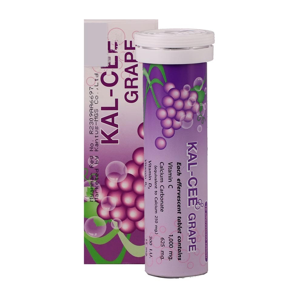 Kal-Cee Effervescent Grape 10Tablets