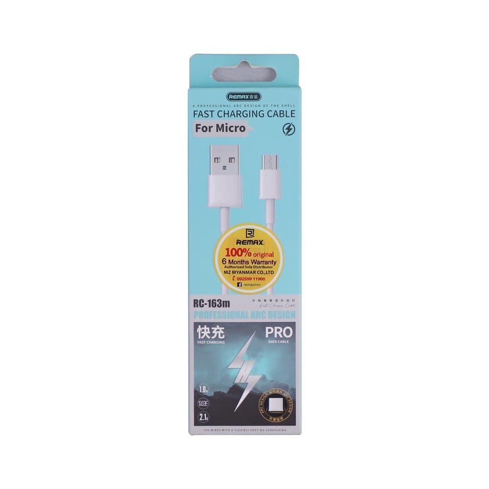 Remax Fast Charging Data Cable Micro RC-163M