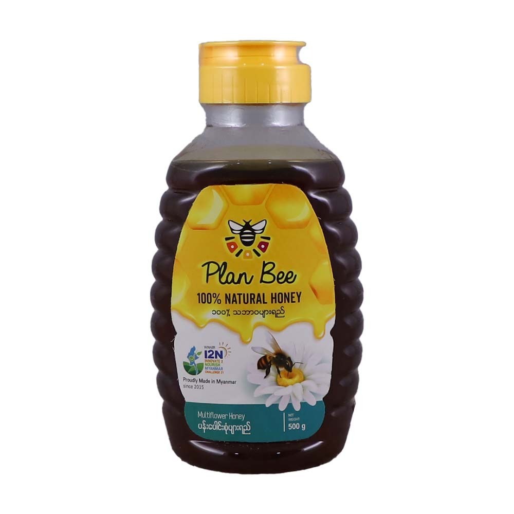 Plan Bee 100% Natural Multiflower Honey 500G