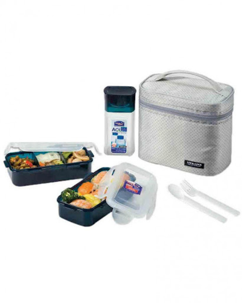 HPL758DG Lock & Lock Lunch Box 3PCS (Gray)