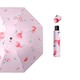 Automatic 3 Fold Fruit Printed Umbrella Pink