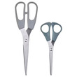 SVARDFISK Scissors Set Of 2 Stainless Steel Grey & Grey-Turquoise