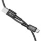 Acefast C1-04 3A Max  USB-A To USB-C Aluminum Alloy Charging Data Cable Black