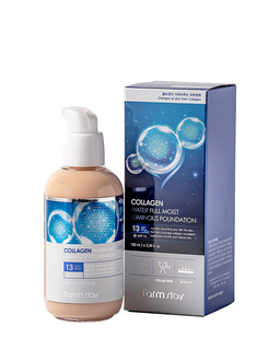 Farmstay Collagen Water Full Moist Luminous Foundation SPF  15 100ML (13 Light Beige)