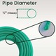 Flexible Garden Hose 1/2 Inch (16MM) 100FT(Green) 30CM X 20CM X 10CM