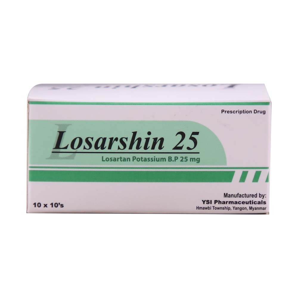 Losarshin 25 Losartan Potassium 25MG 10PCS 1X10