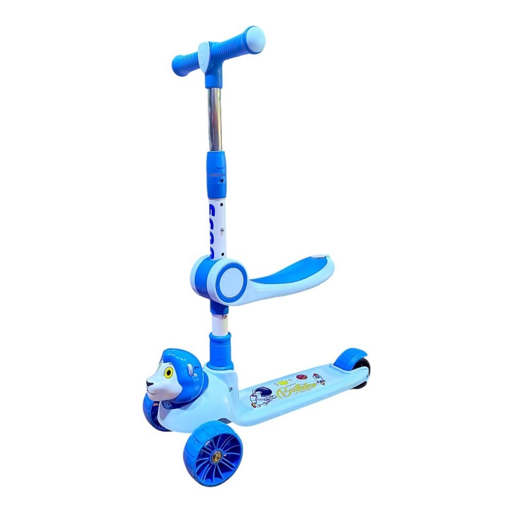 Baby Cele Kids Scooter With Seat (Lion) Blue 11813