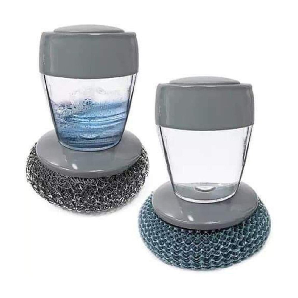 ဆပ်ပြာထည့်ခွက်ပါ အိုးတိုက်စတီးခွေ 9.5CM  KPT-0091