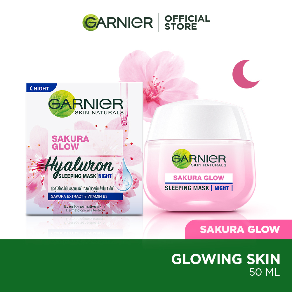 Garnier Sakura Glow Sleeping Face Mask 50ML (Night)