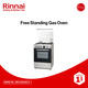 Rinnai Freestanding Gas Oven RFG-GE64DS-F Silver